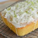 Coconut Bread with Lime Glaze