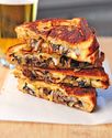 Grilled Cheese with Gouda, Roasted Mushrooms and Onions