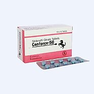 Cenforce 50 Mg | Sidlenafil 50 Mg | Cenforce 50 Online Reviews, Side Effects | Cute Pharma