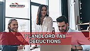 7 Landlord TAX DEDUCTIONS to Take Advantage of
