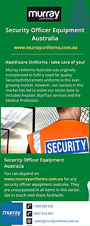 Security Officer Equipment Australia - www.murrayuniforms.com.au