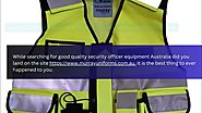 Security Officer Equipment Australia - www.murrayuniforms.com.au