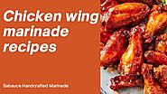 Chicken wing marinade recipes