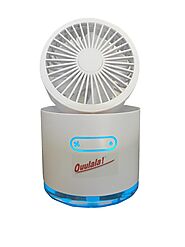 1 WHITE MINI FAN WITH MIST & NIGHT LIGHT – Ouulala