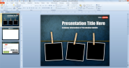 Free Widescreen Peg Grunge PowerPoint Template (16:9) - Free PowerPoint Templates - SlideHunter.com