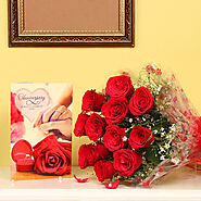 Anniversary Combo Gifts | Combo of Flower, Cake and Gifts for Anniversary | FlowerAura