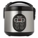 Aroma 8-Cup (Cooked) Digital Rice Cooker and Food Steamer, Stainless Steel