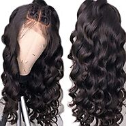 100% Virgin Human Hair pre plucked 150% density 360 Lace Frontal Wig - Merch Girl Goods