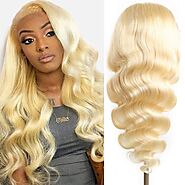 613 Blonde 100% Virgin human Hair 150% density pre plucked - Merch Girl Goods