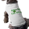 "Kiss Me I'm Irish" Dog Shirt