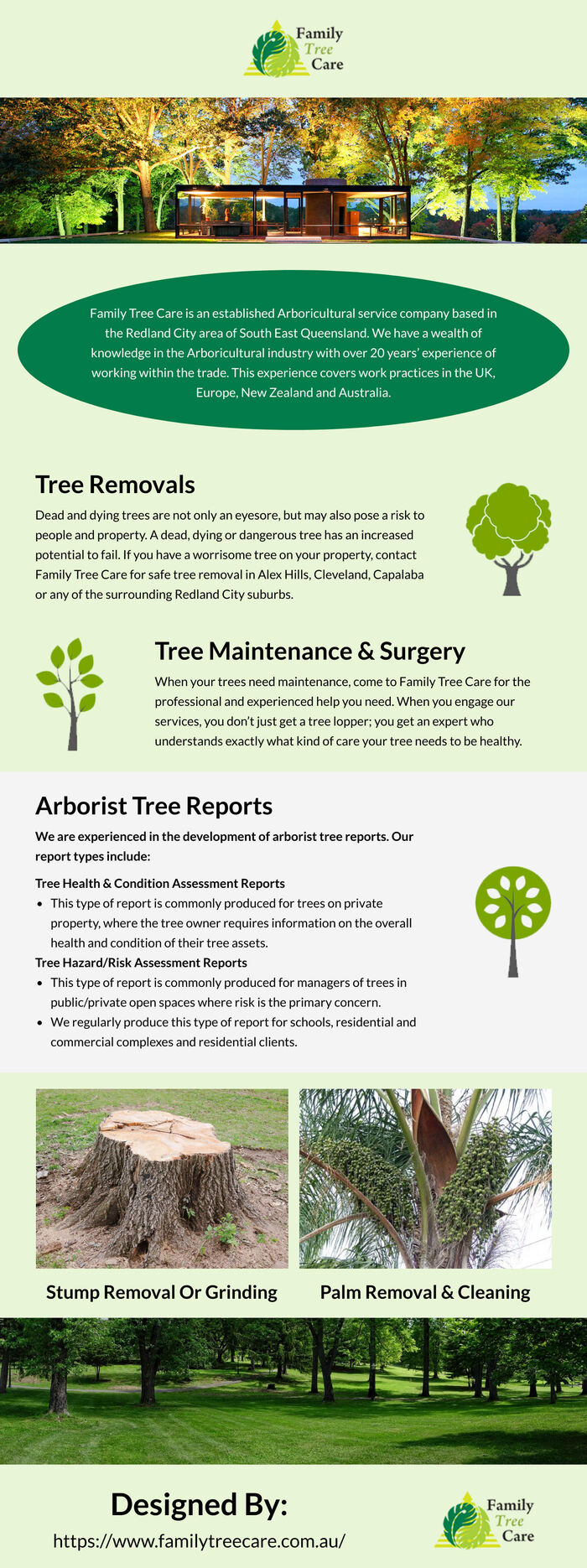 This infographic is designed by Family Tree Care