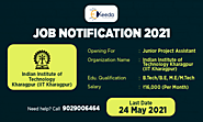 Website at https://ekeeda.com/blog/iit-kharagpur-recruitment-2021-vacancies-for-junior-project-assistant
