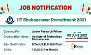 Website at https://ekeeda.com/blog/iit-bhubaneswar-recruitment-2021-apply-for-junior-research-fellow
