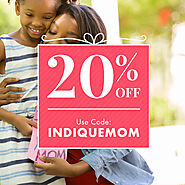 Save 20% plus get free shipping on orders $200+ with code Indiquemom