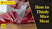 #Shorts | How to Thinly Slice Meat for Hot Pot (in 30 seconds!) - ChineseFoodFan