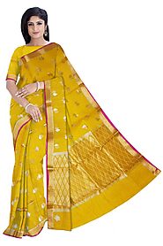 Unique Designer wear Real Jari Saree - Shree Jain Jari Store