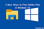 Website at https://www.webs360.net/find-hidden-files-and-folders-in-windows-10/