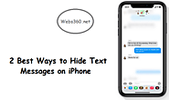 2 Best Ways To Hide Text Messages On IPhone | Webs360