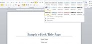 Tips for Creating an eBook in Microsoft Word