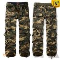 Army Green Camouflage Cargo Pants for Men CW100057