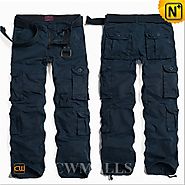 CWMALLS Blue Hiking Cargo Pants CW100013