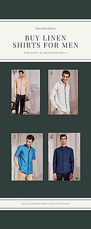 Designer Shirts For Men | Buy Linen Shirts For Men - Yellwithus