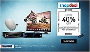 Upto 40% Off On Complete Entertainment TVs & DTH Services Grab the deal @ http://goosedeals.com/home/details/snapdeal...