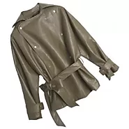 Women's Elegant New Fashion Genuine Sheepskin Brown Leather Jacket Coat