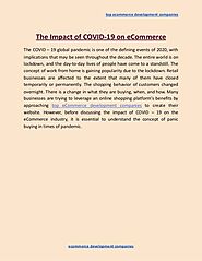 The impact of covid 19 on e commerce