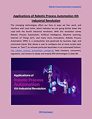 Applications of robotic process automation 4th industrial revolution