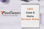 CBSE Class 8 Maths Revision Notes 2020-21 | Swiflearn |