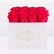 Box of Preserved Roses that last one year - Don de Fleurs®