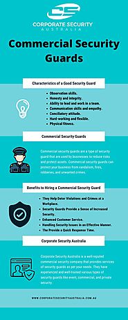 Guide About Characteristics of a Good Security Guard- Corporate Security Australia in 2021 | Security companies, Corp...