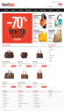 Handbags Prestashop Template for Fashion e-commerce websites