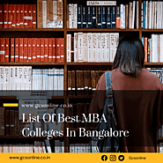 List of Top 10 Best MBA Colleges in Bangalore