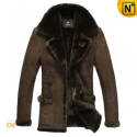 Sheepskin Leather Lamb Fur Coat CW819139 - cwmalls.com