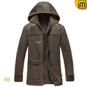 Hooded Sheepskin Jacket for Men CW878092