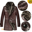 Mens Double Breasted Fur Coat Sheepskin Leather CW868815
