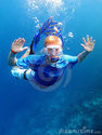 Snorkel underwater