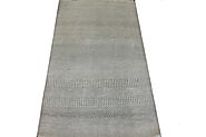 Buy 3x5 Casual Rugs Grey / Ivory Fine Hand Knotted Wool & Viscose Area Rug - MR024937 | Monarch Rugs