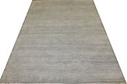 Buy 9x12 Casual Rugs Ivory / Grey Fine Hand Knotted Wool & Viscose Area Rug - MR024928 | Monarch Rugs
