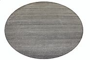 Buy 9 ft. & Over Round & Square Casual Rugs Grey Fine Hand Knotted Wool & Viscose Area Rug - MR024927 | Monarch Rugs