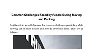 Common Challenges Faced by People During Moving and Packing.pdf | DocDroid