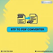 RTF to PDF Converter - Top 5 benefits of using PDF format for business