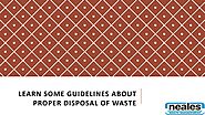 Learn Some Guidelines About Proper Disposal Of Waste