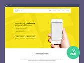 Umbrella - One page website template