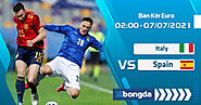 Trực tiếp Italy vs Spain 02h00 ngày 07/07/2021 SBONGDA.INFO