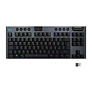 Logitech G915 TKL Tenkeyless Lightspeed Wireless RGB Mechanical Gaming Keyboard, Low Profile Switch Options, LIGHTSYN...