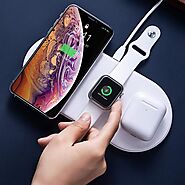 Baseus 18W Smart 3-in-1 Qi Wireless Charger (Phone + Airpods + Watch C – iGadget