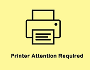HP Deskjet Printer Attention Required- How to Solve? on Behance